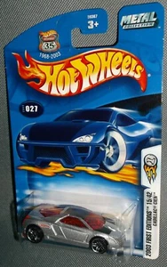 Hot Wheels 2003 #027 First Editions #15 of 42 Cadillac Cien Silver Red PR5s - Picture 1 of 2