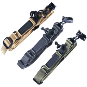 Tactical Shoulder Strap Nylon Military 1 or 2 Point Slings Rifle Buttstock Rope - Picture 1 of 15