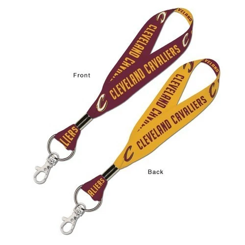 CLEVELAND CAVALIERS WRISTLET LANYARD KEY CHAIN 1" WIDTH 8" LENGTH W/ CLASP Cover