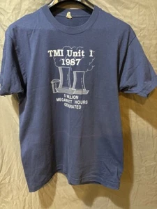 Vtg 1987 TMI THREE MILE ISLAND MIDDLETOWN, PA Nuclear Industry T Shirt Large LG - Picture 1 of 6