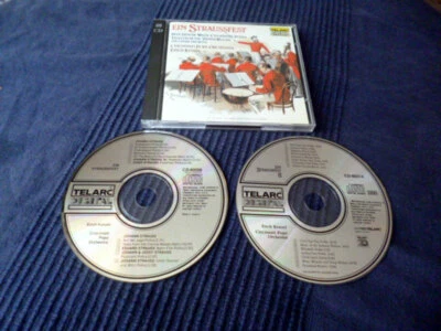 2xCD Erich Kunzel Cincinnati Pops Orchestra EIN STRAUSSFEST 1&2 TELARC 1994 - Bild 1 von 3