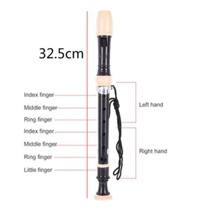 Adjustable ABS Non-toxic Eight Hole Flute 8-Hole Soprano Recorder Clarin MM - Picture 1 of 9