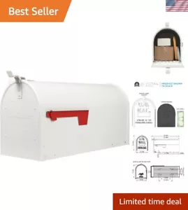 Weather-Resistant Post Mount Mailbox: Durable Aluminum with Patented Door Design - Picture 1 of 10
