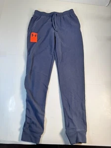 Boys Youth Under Armour Joggers Blue Orange Sweat Pants Size Youth Large - Picture 1 of 8