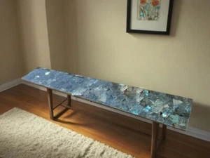 30"x18" Labradorite Stone Side Counrtop Handmade Crystal Healing Gemstone Decors - Picture 1 of 10