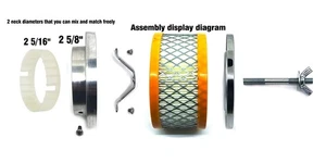 2 5/8" or 2 5/16" Neck Diameter Air Cleaner Filter assembly - Picture 1 of 9
