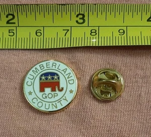 Cumberland County GOP Republikanische Partei Anstecknadel Pennsylvania Grand Old Party - Bild 1 von 3