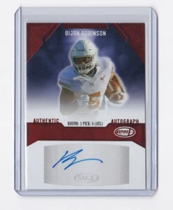 BIJAN ROBINSON 2023 ASPIRE FOOTBALL AUTOGRAFO ROOKIE-QUESTA SUPERSTAR SPEDIZIONE GRATUITA - Foto 1 di 24