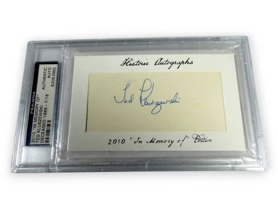 Ted Kluszewski Signed Autographed Cut Signature Reds Pirates 7/16 PSA Slabbed - Image 1 of 2