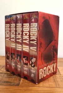 ROCKY Anthology Movie Collection 1-5 VHS Sealed Box Set Sylvester Stallone - Picture 1 of 9