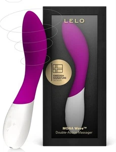 LELO Mona Wave Massager Vibrator WaveMotion Technology Deep Rose Brand NewSealed - Picture 1 of 6