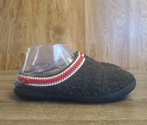 Clarks Wool Felt Clog Slippers Womens Size 7 Black - Picture 1 of 11