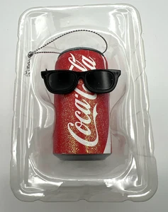Coca Cola Coke Can w/Sun Glasses Christmas Ornament by KURT S. ADLER 3" - Picture 1 of 13
