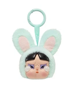 Pop Mart Authentic Crybaby Powerpuff Girls BUNNY BUTTERCUP Plush Pendant Sealed - Picture 1 of 6