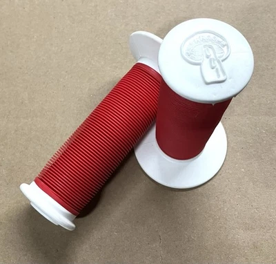 NOS Mushroom ODI BMX Grips Red & White. - Image 1 of 2