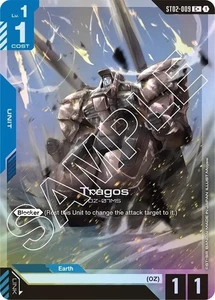 Lámina de arte alternativa Tragos - ST02-009 C+ NM - Juego de cartas Gundam TCG - Imagen 1 de 1
