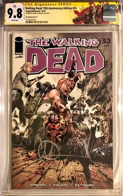 Walking Dead #53 15th Anniversary Gi Variant Cover A SS CGC 9.8 Signed by Adlard - Image 1 of 2