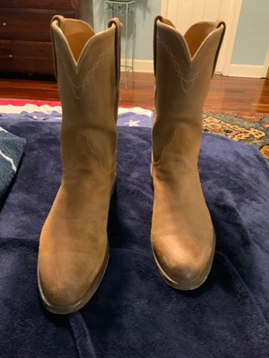 Clásicos Lucchese para hombre en cuero Horween áspero, talla 11D Foto 1 de 4