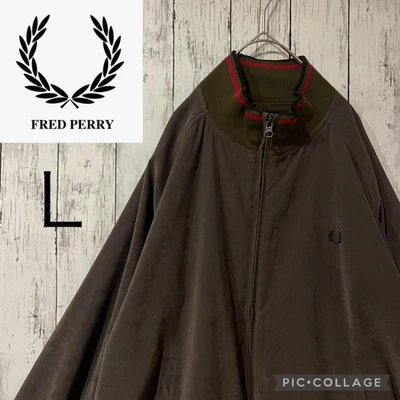 Chaqueta Bomber Fred Perry Vintage Verde Oliva L Logo Bordado Excelente Estado - Imagen 1 de 4