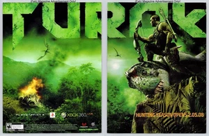 Turok Playstation 3 Xbox 360 Game Promo 2008 2Page Advertisement - Picture 1 of 5