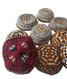 WHOLESALE LOT - AUTHENTIC TURKMEN/AFGHAN - MIXED SMALL SIZED HATS ONLY - Picture 1 of 8