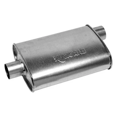 For Jeep Wrangler 87-00 Super Turbo Aluminized Steel Oval Gray Exhaust Muffler Foto 1 de 3