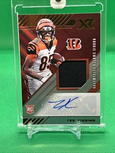 2020 Tee Higgins Panini XR Football Rookie RC Swatch Auto 44/75 - Picture 1 of 2