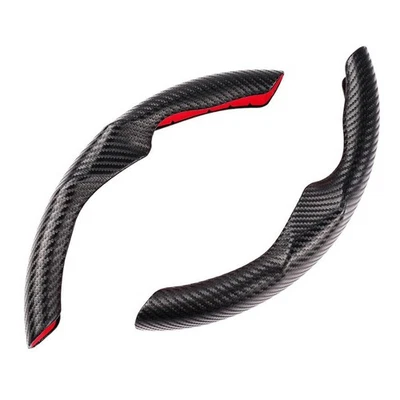 Carbon Fiber Style For Tesla Steering Wheel Cover Perfect Fitment & Design - Image 1 of 4