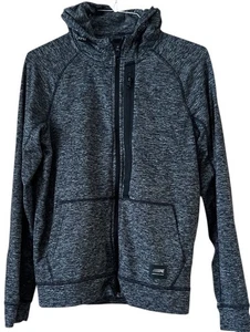 American Eagle Outfitter Active Flex Zip-Up Hoodie- Black Heather Size Small - Picture 1 of 12