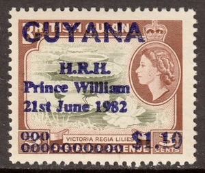 GUYANA — SCOTT 542 — 1982 $1.10 CON RECARGO DE 3c — montado sin montar o nunca montado — scv $32 - Imagen 1 de 1