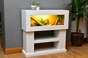 3ft Modern Reptile Vivarium with High Display Stand - LED Light Included - Picture 1 of 5