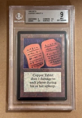 Copper Tablet - BETA - MTG - BGS 9. MINT. - Image 1 of 2