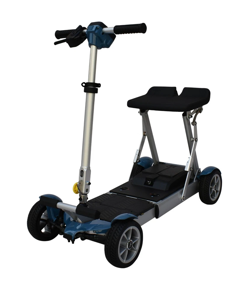 Blue EV Rider Gypsy Folding Scooter Only 37 Lbs 250 LB Cap 7-10 Miles