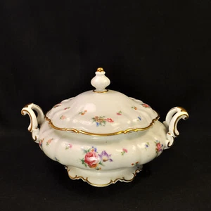 Hutschenreuther Bowl Covered Vegetable Serving The Mayfair White #7619 1939-1964 - Picture 1 of 23