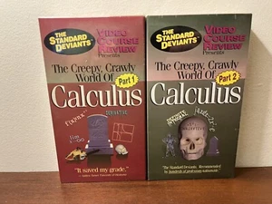 The Creepy Crawly World of Calculus Part 1 and Part 2 Vintage 1995 VHS 2 Tapes - Picture 1 of 4