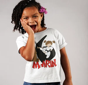 Karate Birthday Shirt - kids Martial arts Shirt - Youth Birthday Tshirt for Girl - Picture 1 of 3