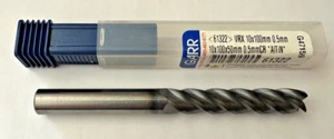 Garr 61322 VRX 10mm 4 FluteCentre Cutting 0.5 Corner Rad AITiN Coated End Mill - Picture 1 of 4