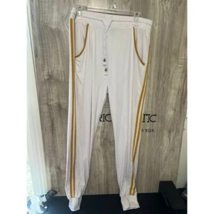 Bae city women's joggers leggings pants. White gold drawstring XL 1X - Picture 1 of 8
