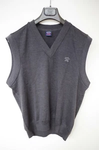 PAUL&SHARK Gr. L HERREN WESTE STRICK PULLOVER PULLI 100% REINE SCHURWOLLE FULL MELANGE NEU - Bild 1 von 11