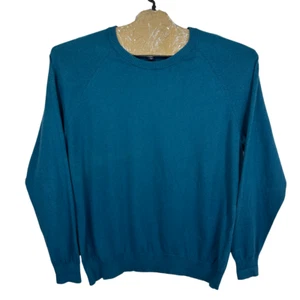 Lands End Sweater Mens 2XL 50-52 Blue Jumper Pullover Knit Crew Neck Regular Fit - Picture 1 of 11