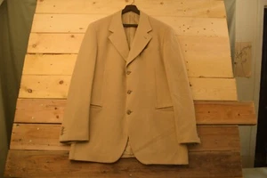 Blazer Gianfranco Ferre Studio Para Hombre Beige Lana Hecho en Italia Diseñador Abrigo Deportivo - Imagen 1 de 7
