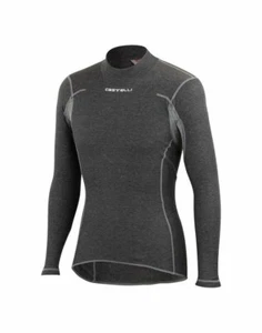 NEW Castelli FLANDERS Long Sleeve Thermal Cycling Base Layer, Gray, Size Large - Picture 1 of 6