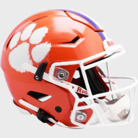 Clemson Tigers Full Size Authentic Speedflex Football Helmet - NCAA Cover