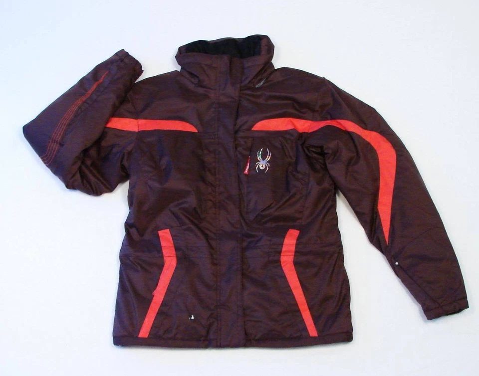 Spyder Mahogany Lola Hooded Winter Coat Parka Girls L Large 12 NWT $160 - Imagem 1 de 1