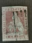 Italia States Toscana Stamp 1851  1 Crazia Used Sassone No. 4