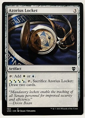 MTG-Azorius Locket- #160- [Innistrad: Crimson Vow Commander]- Regular- NM - Image 1 of 2