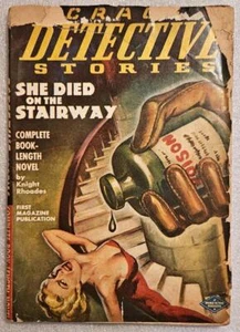Crack Detective Stories pulp - May 1948 - She Died on the Stairway, Roades - Picture 1 of 7