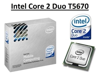 Intel Core 2 Duo T5670 SLAJ5 Dual Core Processor 1.8 GHz, Socket P, 35W CPU - Image 1 of 4