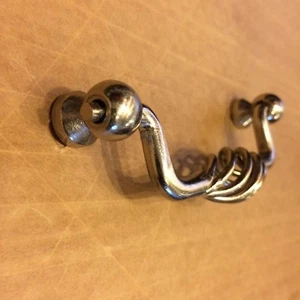 ULTRA 5-1/2" Birdcage Drop Down Pull Handle Satin Nickel Finish NEW Birdcage - Picture 1 of 3