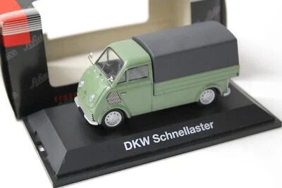 1:43 Schuco DKW Schnelllaster Cassone/Telone Verde - Immagine 1 di 4